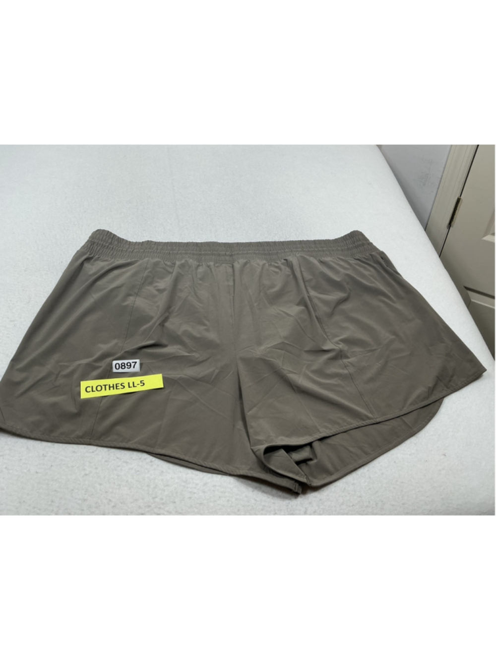 All in Motion Womens Plus 4X Brown Knit Athletic Shorts toggle drawstring